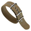 1973 British Military Watch Strap: WARRIOR CANVAS - Desert Sand -Zuludiver Watch Straps Store ZUL JUE CAN 72 BEI WBG with rivets