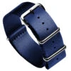 1973 British Military Watch Strap: ARMOURED - Navy Blue, Polished -Zuludiver Watch Straps Store ZUL JUE JL BL Polished WBG 7a441f2a 4ca2 472b a67e 9f28d7d4d9ca