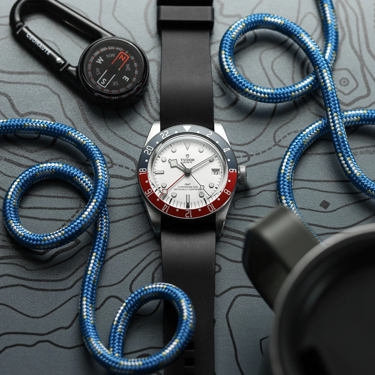 Zennor Rubber Waterproof Watch Strap - Ocean Blue 10 Zennor Rubber Waterproof Watch Strap - Ocean Blue - Image 8