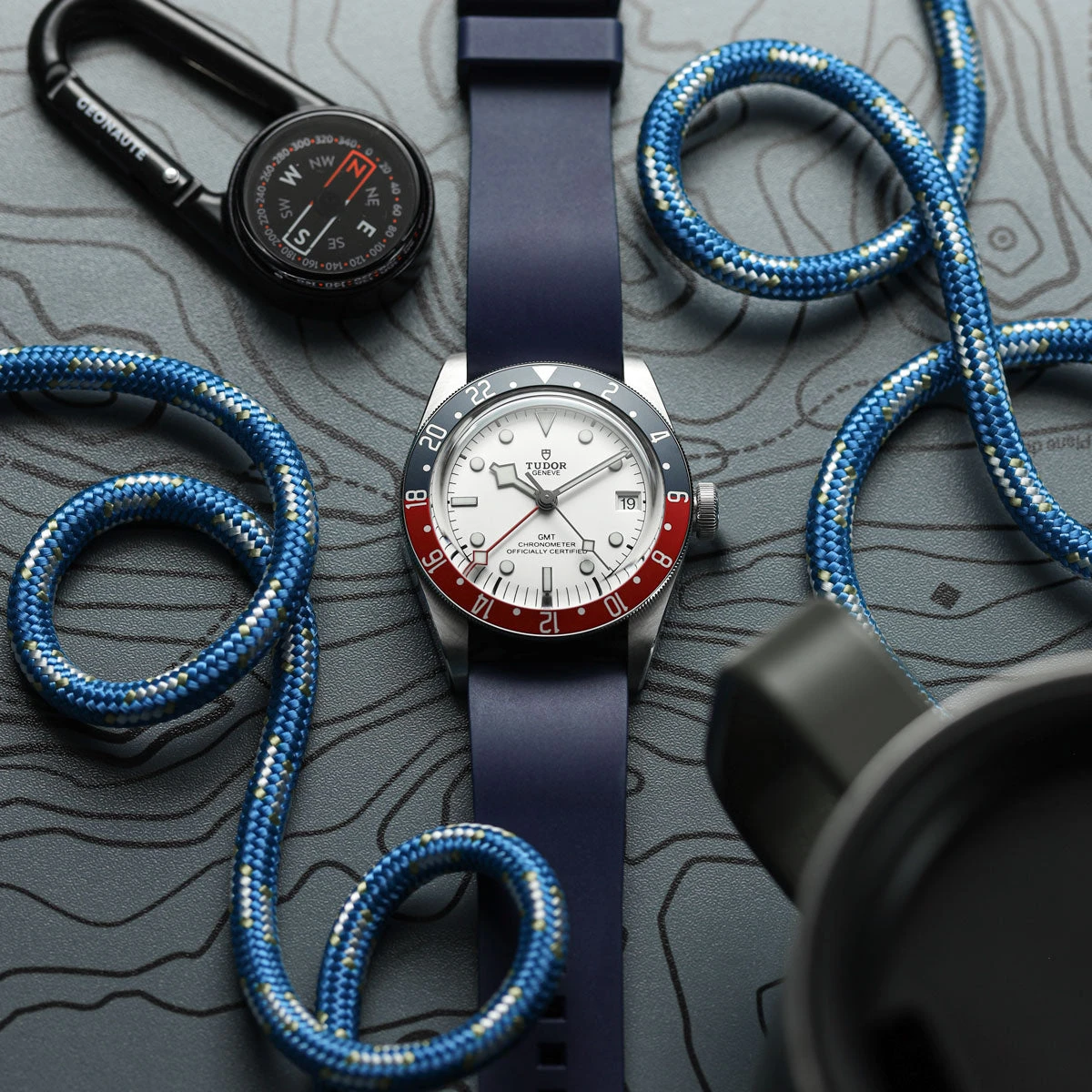 Zennor Rubber Waterproof Watch Strap - Sunset Orange 6 Zennor Rubber Waterproof Watch Strap - Sunset Orange - Image 4