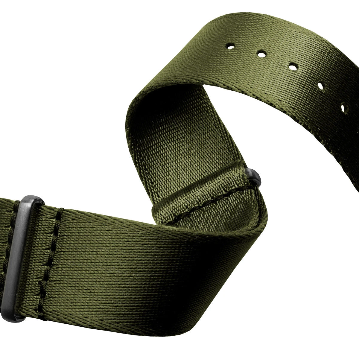 1973 British Military Watch Strap: ARMOURED - Army Green, Polished 10 1973 British Military Watch Strap: ARMOURED - Army Green, Polished - Image 8