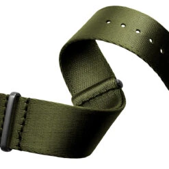 1973 British Military Watch Strap: ARMOURED - Army Green, Satin -Zuludiver Watch Straps Store ZUL JUE JL GN BRUSHED WBG Texture e1392e13 6d4a 4bae b18f 16d1730394f7