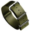 1973 British Military Watch Strap: ARMOURED - Army Green, Polished -Zuludiver Watch Straps Store ZUL JUE JL GN Polished WBG Colour Update 36772801 567c 477f ae55 8fb5a4815baa