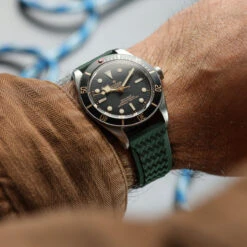 TitanFlex Rubber Watch Strap - Everglade Green -Zuludiver Watch Straps Store ZUL JUE JL RWB109 GN Tudor BB58 TitanFlex 1