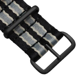 1973 British Military Watch Strap: ARMOURED - No Time Bond, IP Black -Zuludiver Watch Straps Store ZUL JUE S 110 BK SD GY BK Hardware Buckle f6a87ddd 8780 4be3 b688 ad8aa2c0c2d8