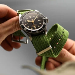 1973 British Military Watch Strap: WARRIOR TerrainValor - Khaki -Zuludiver Watch Straps Store ZUL PEI N803 CO GN WS Tudor Held Grey background 64a7d7e8 6946 4d4e abd1 92c12fde2a42