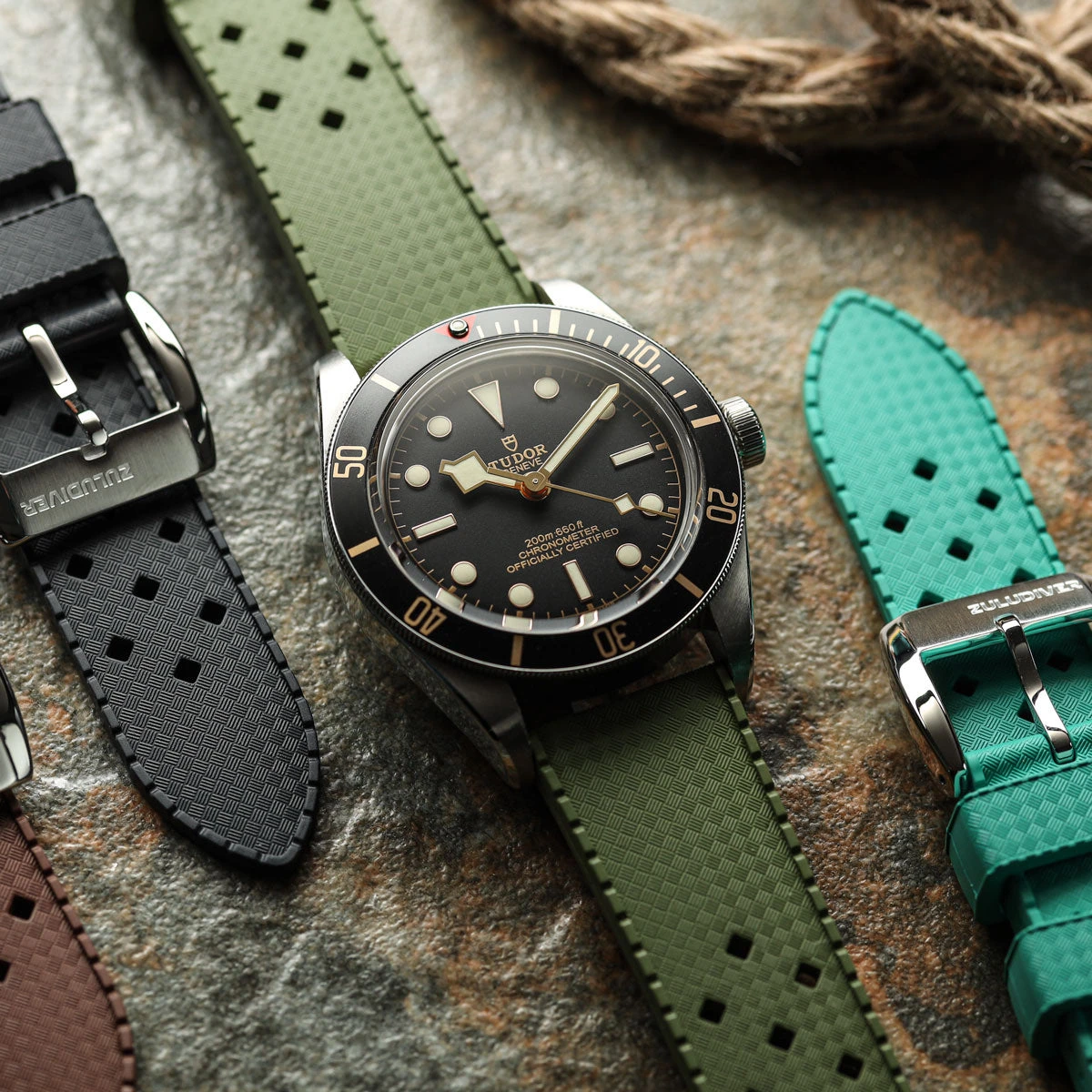 AquaWave Rubber Watch Strap (MKII) - Abyss Black 12 AquaWave Rubber Watch Strap (MKII) - Abyss Black - Image 10