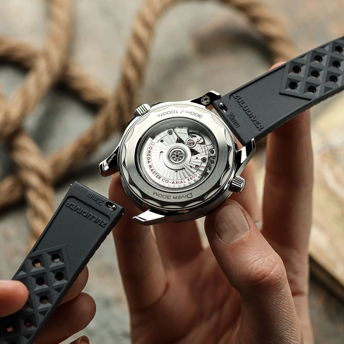 AquaWave Rubber Watch Strap (MKII) - Abyss Black 13 AquaWave Rubber Watch Strap (MKII) - Abyss Black - Image 11