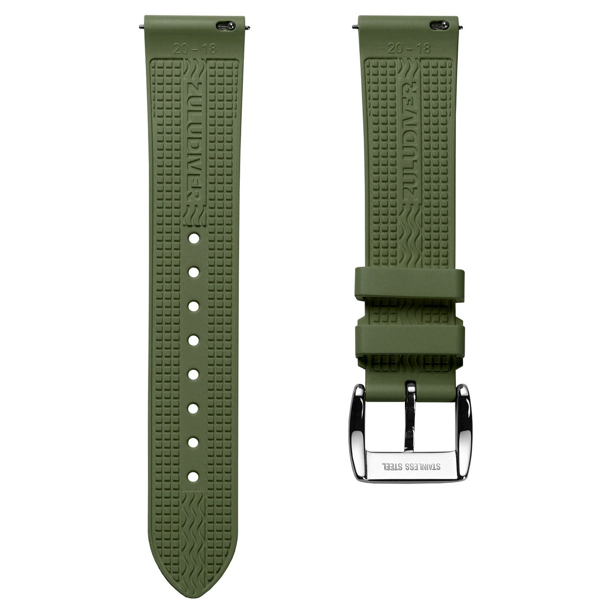 StormForce Rubber Watch Strap (MKII) - Lagoon Green 22 StormForce Rubber Watch Strap (MKII) - Lagoon Green - Image 20