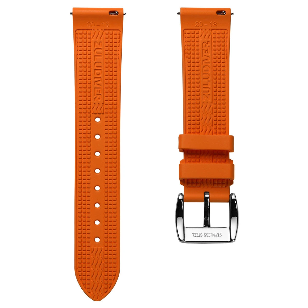 StormForce Rubber Watch Strap (MKII) - Sunset Orange 22 StormForce Rubber Watch Strap (MKII) - Sunset Orange - Image 20