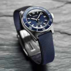Tsunami MK2 Rubber Deployant Watch Strap - Capri Sea -Zuludiver Watch Straps Store ZUL YHI DEPLOY HNBR QR 0.9 BL Seiko SBP451J1