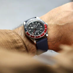 Tsunami MK2 Rubber Deployant Watch Strap - Ocean Blue -Zuludiver Watch Straps Store ZUL YHI DEPLOY HNBR QR 0.9 BL Tudor GMT WS