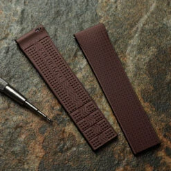 Tsunami MK2 Rubber Deployant Watch Strap - Harbour Brown -Zuludiver Watch Straps Store ZUL YHI DEPLOY HNBR QR 0.9 BN Extra LS