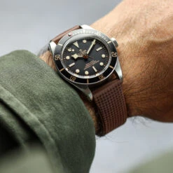 Tsunami MK2 Rubber Deployant Watch Strap - Capri Sea -Zuludiver Watch Straps Store ZUL YHI DEPLOY HNBR QR 0.9 BN Tudor BB58 WS 3