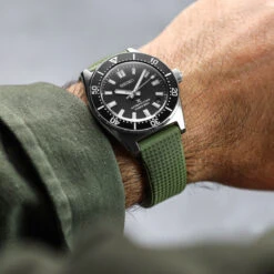 Tsunami MK2 Rubber Deployant Watch Strap - Lagoon Green -Zuludiver Watch Straps Store ZUL YHI DEPLOY HNBR QR 0.9 GN Seiko SPB453