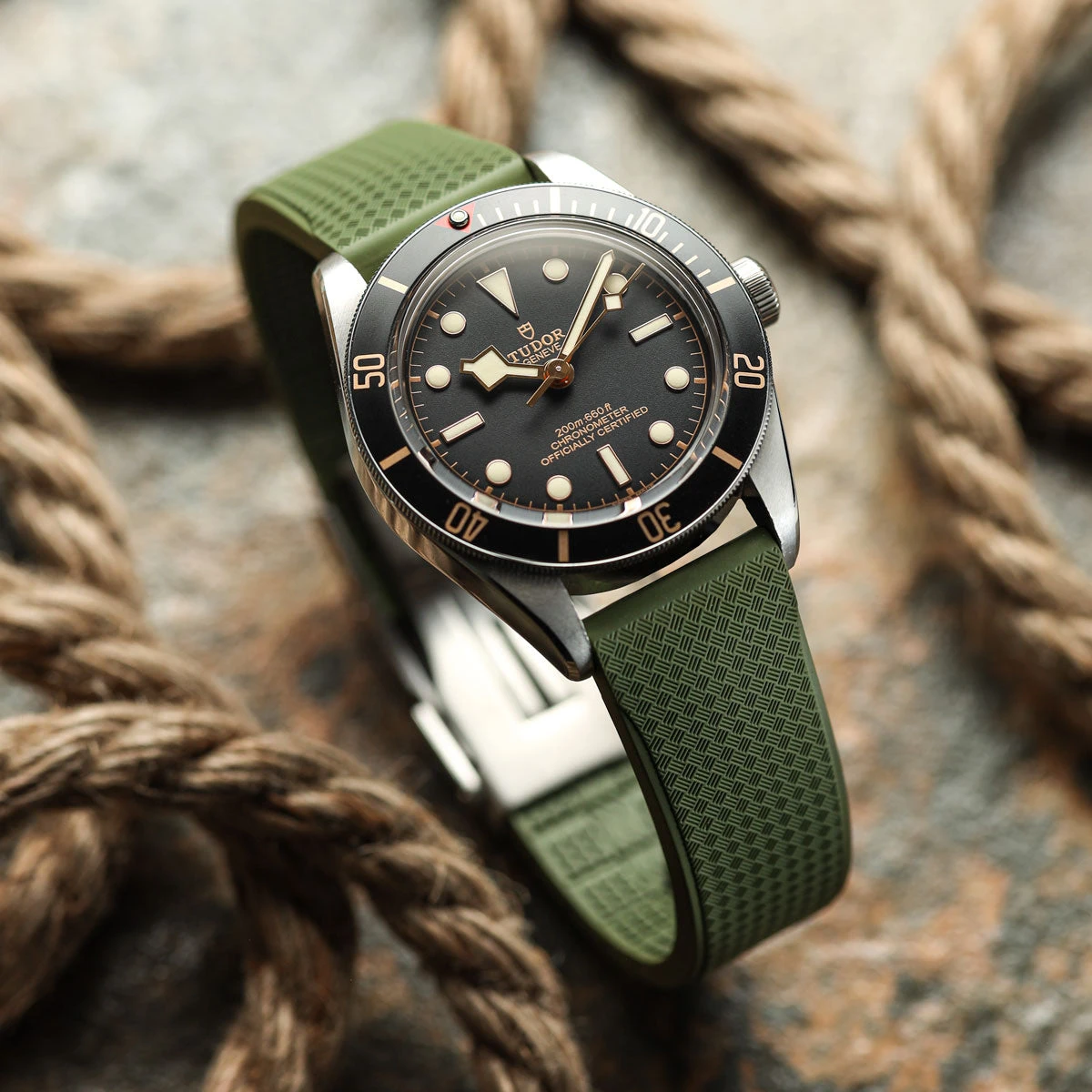 Tsunami MK2 Rubber Deployant Watch Strap - Coconut White 15 Tsunami MK2 Rubber Deployant Watch Strap - Coconut White - Image 13