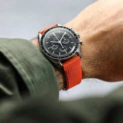 Tsunami MK2 Rubber Deployant Watch Strap - Anthracite Grey -Zuludiver Watch Straps Store ZUL YHI DEPLOY HNBR QR 0.9 OR Omega Speedmaster 5