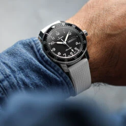 Tsunami MK2 Rubber Deployant Watch Strap - Anthracite Grey -Zuludiver Watch Straps Store ZUL YHI DEPLOY HNBR QR 0.9 WH Sinn WS 3