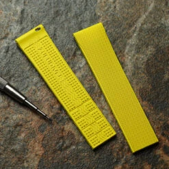 Tsunami MK2 Rubber Deployant Watch Strap - Tuscan Yellow -Zuludiver Watch Straps Store ZUL YHI DEPLOY HNBR QR 0.9 YW Extra LS 1