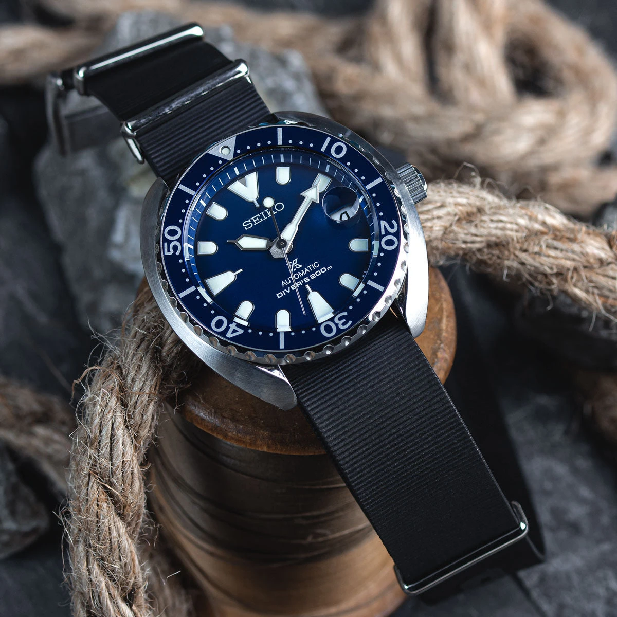 1973 British Military Watch Strap: 328 MARINE - Tactical Black 4 1973 British Military Watch Strap: 328 MARINE - Tactical Black - Image 2