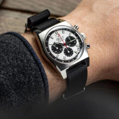 1973 British Military Watch Strap: CADET - Combat Black, Satin 18 1973 British Military Watch Strap: CADET - Combat Black, Satin -Zuludiver Watch Straps Store Zenith 8 cropsq 184c0c06 362a 4159 9c85 8d343b63e283