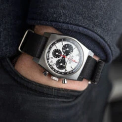 1973 British Military Watch Strap: CADET - Combat Black, Satin 16 1973 British Military Watch Strap: CADET - Combat Black, Satin -Zuludiver Watch Straps Store Zenith 9 Crop sq 738f670b 153f 4c5b 99f2 550d43c85158