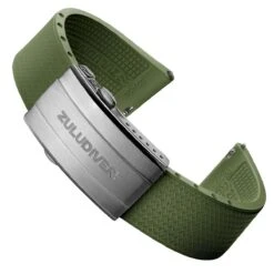 Tsunami MK2 Rubber Deployant Watch Strap - Lagoon Green