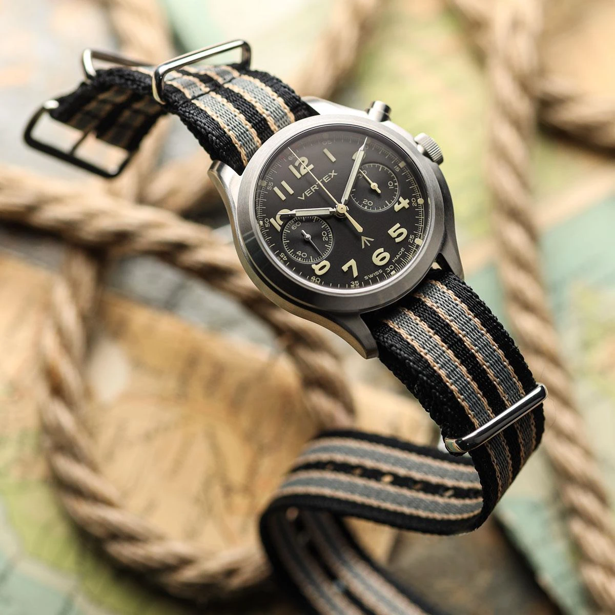 1973 British Military Watch Strap: APEX - Black 8 1973 British Military Watch Strap: APEX - Black - Image 6