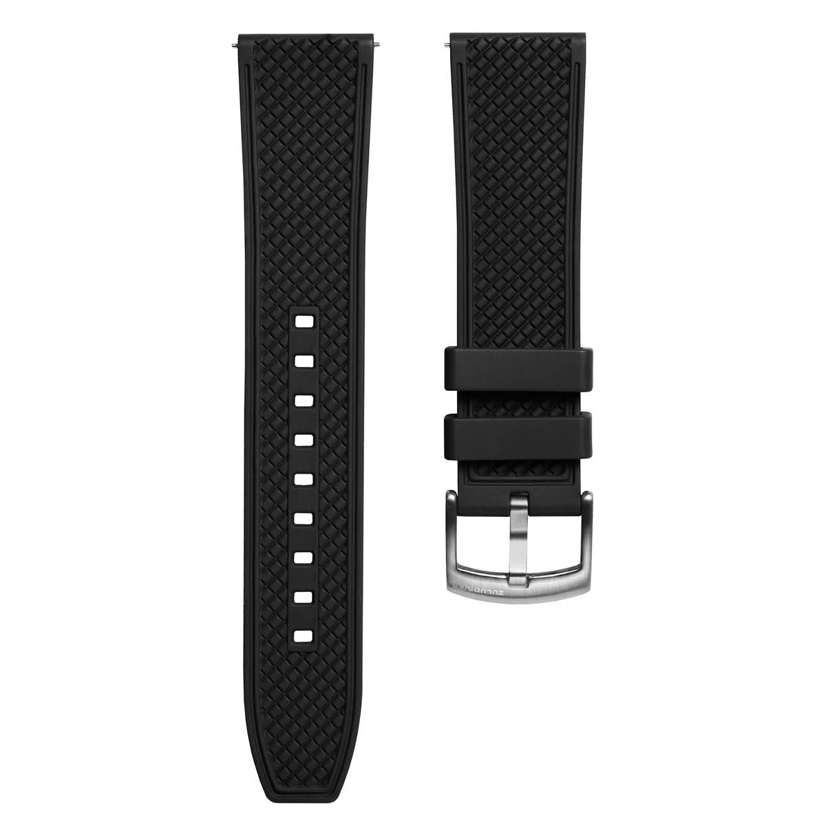 Saltdean FKM Rubber Divers Watch Strap - Black 3 Saltdean FKM Rubber Divers Watch Strap - Black