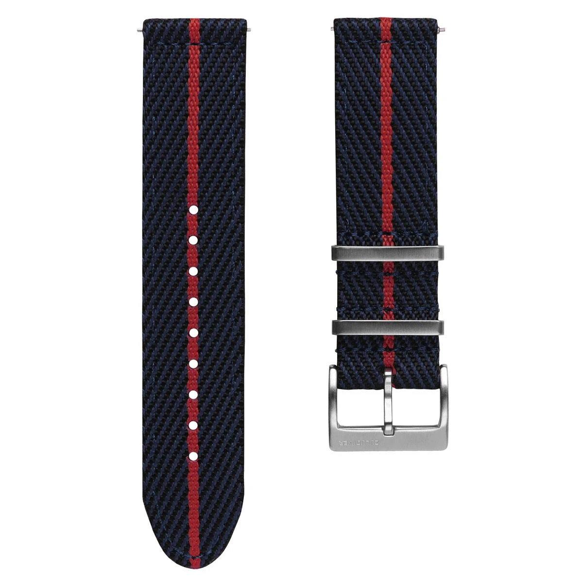 Seasalter Military Nylon Watch Strap - Blue/Red 3 Seasalter Military Nylon Watch Strap - Blue/Red
